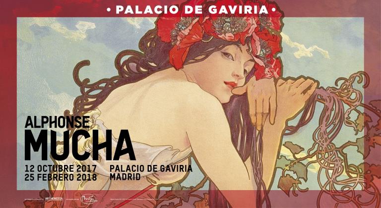 Cartel Alphonse Mucha Palacio Gaviria Madrid